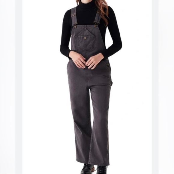 Faherty Denim - Faherty Black Denim Overalls